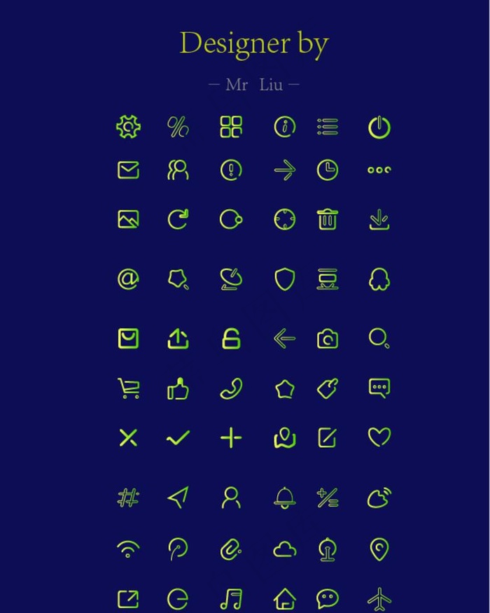 线性图标图片