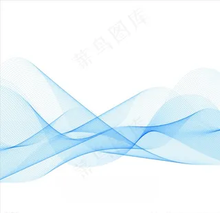 蓝色线条图片