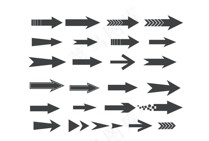 箭头图片ai矢量模版下载