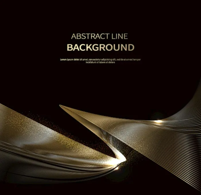 金色 渐变线条图片ai矢量模版下载