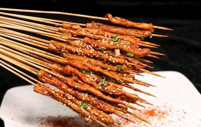 烧烤鸭肠图片