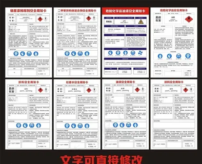 危险化学品安全周知卡图片