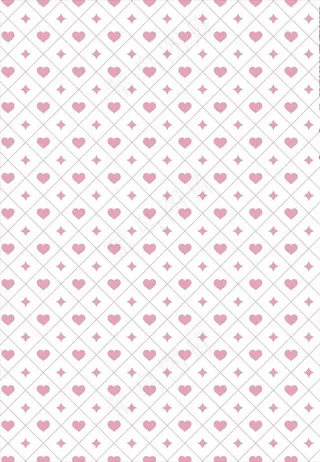 灰色心形四角星白色背景素材图片