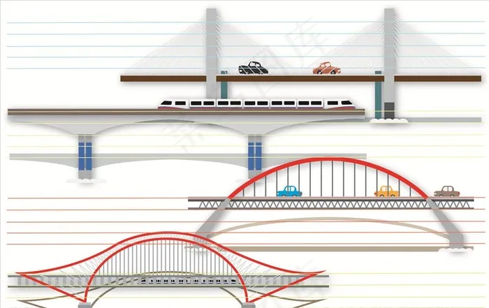 桥图片ai矢量模版下载