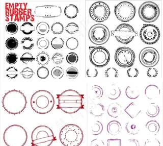 水墨淘宝标签印章图片