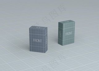 3C电子产品纸盒包装效果图样机图片