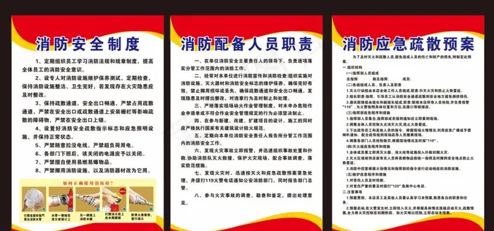消防安全制度图片cdr矢量模版下载