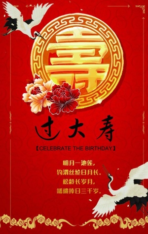 寿星海报图片