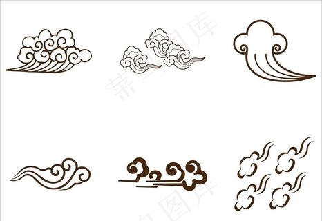 祥云 矢量 云朵 文化墙 元素图片