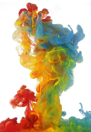 彩色水墨烟雾渐变背景图片