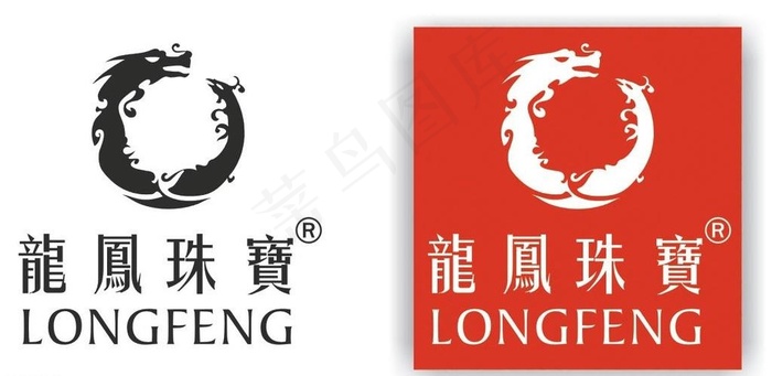 龙凤珠宝logo图片cdr矢量模版下载