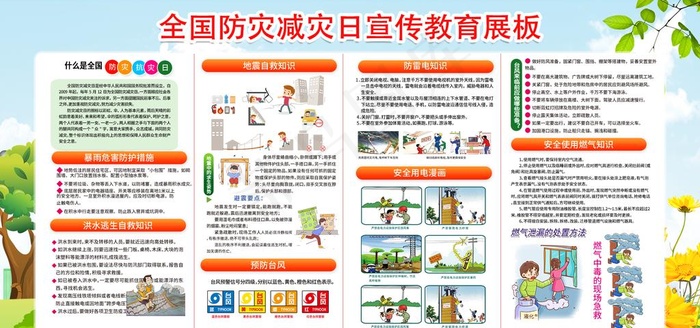 全国防灾减灾日图片(1980X990(DPI:80))psd模版下载
