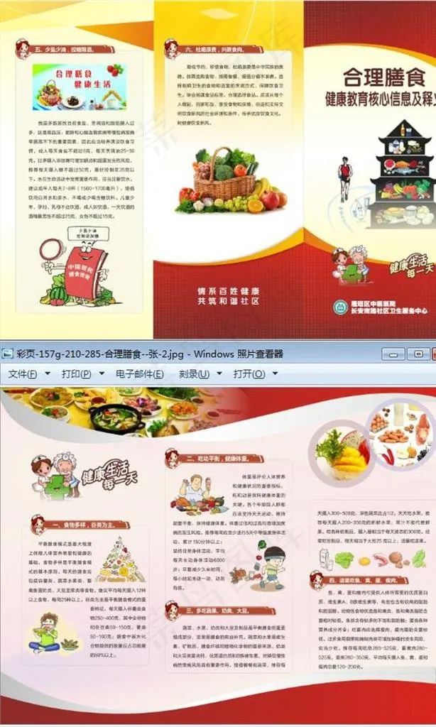 合理膳食图片cdr矢量模版下载