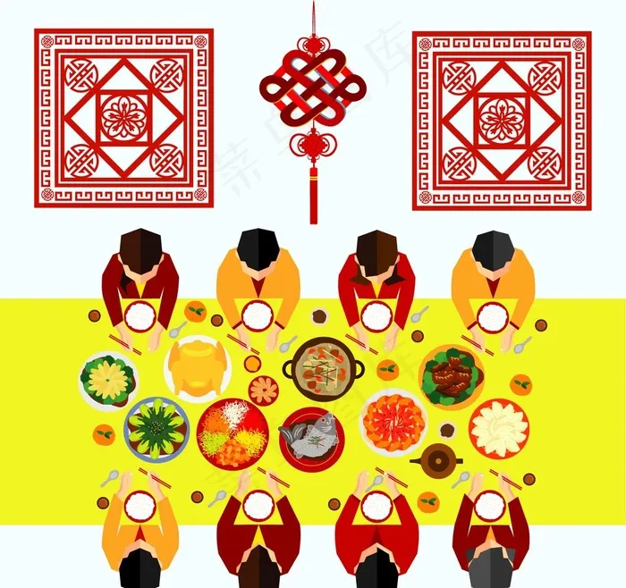 卡通家庭图片