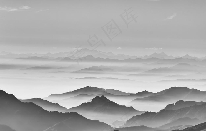 水墨风 山图片