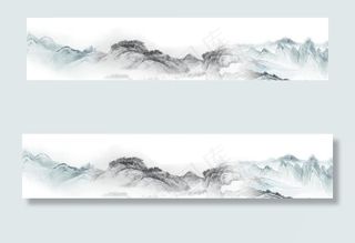 水墨画背景墙图片