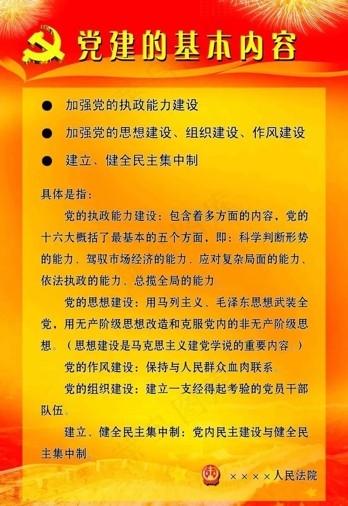 党建的基本内容图片(4724X7087(DPI:150))psd模版下载