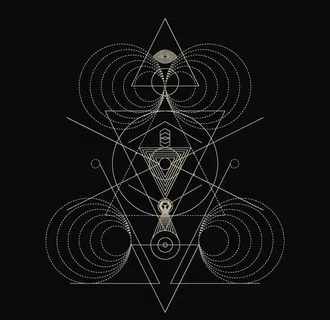 创意几何背景花纹图片