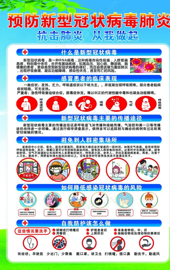 新冠肺炎图片(6142X9292(DPI:200))psd模版下载