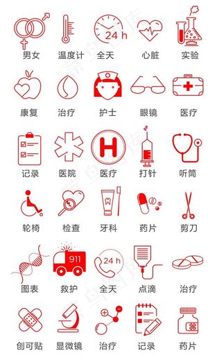 医疗图标图片