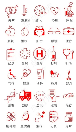 医疗图标图片