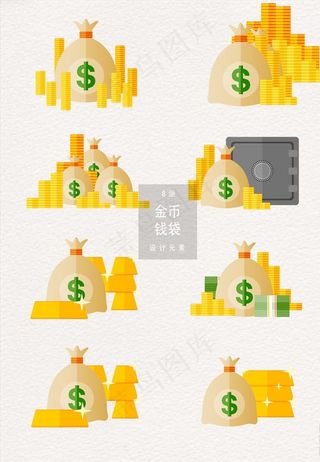 金币钱袋图片