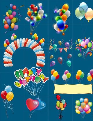 气球集合图片
