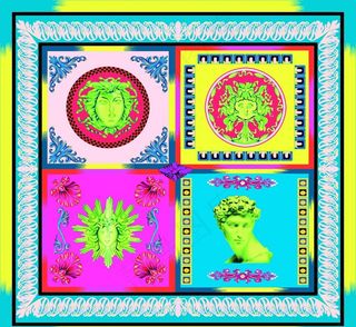 大牌 方巾 丝巾 数码印花 豹图片