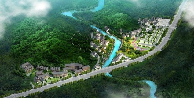 规划项目鸟瞰效果图图片