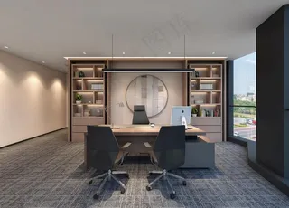 办公室室内装修设计效果图图片