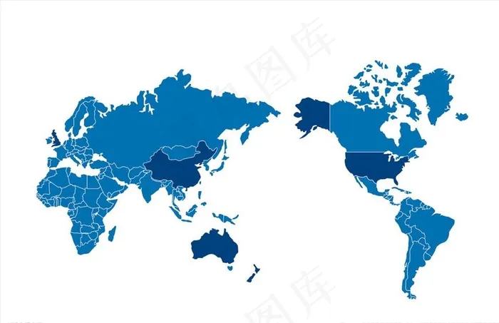 世界版块图片cdr矢量模版下载