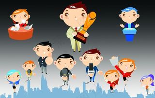 卡通主持人图片