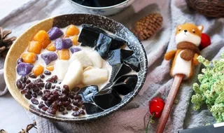 烧仙草甜品图片