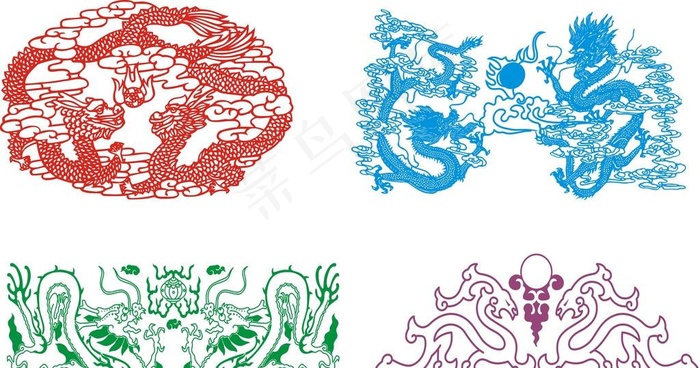 二龙戏珠图片
