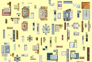 户型渲染-家具图片