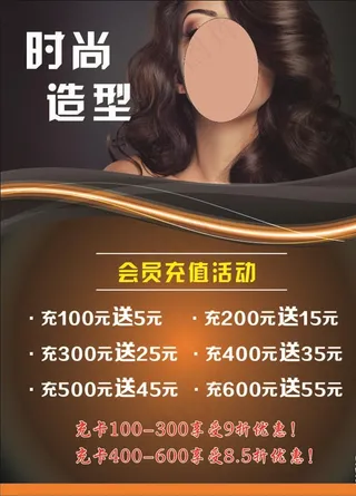 时尚简约造型发型美发美女会员图片