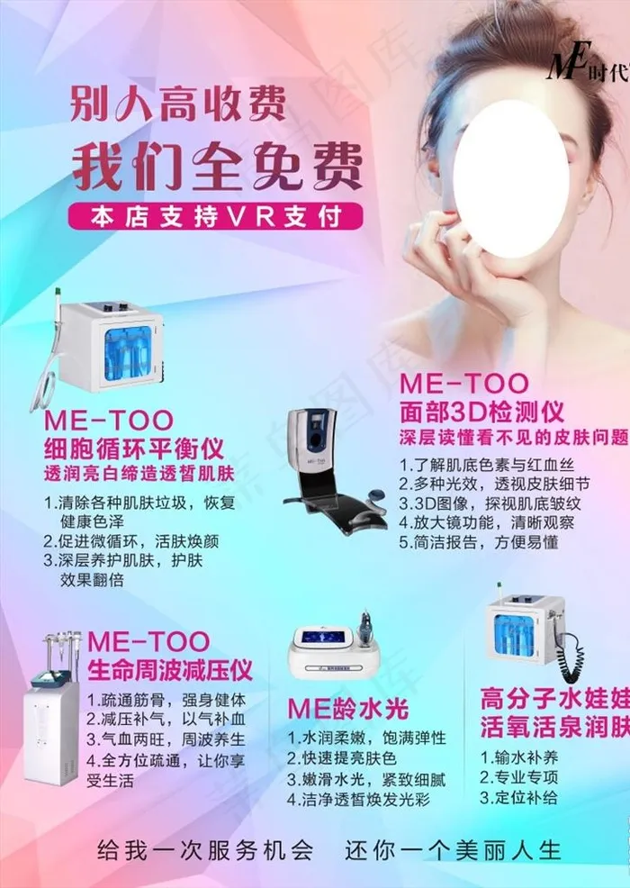 美容彩页图片cdr矢量模版下载