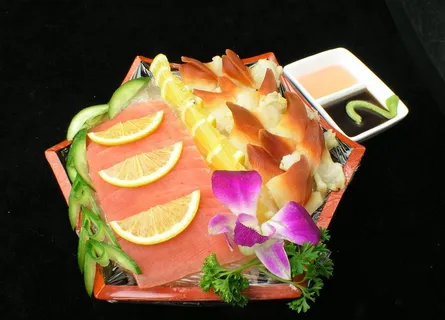 日式刺身拼盘图片