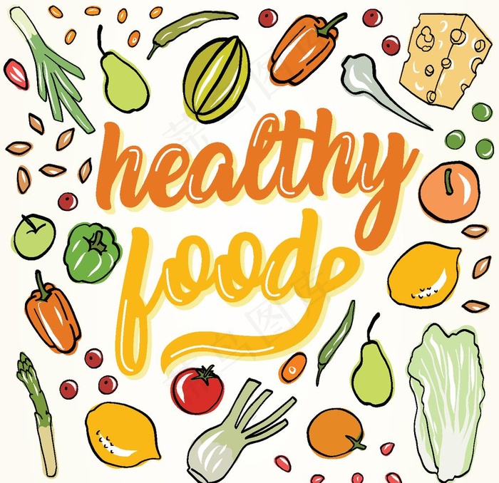 手绘果蔬图片