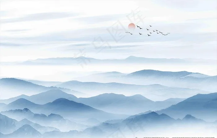 新中式图片(7087X4724(DPI:300))psd模版下载