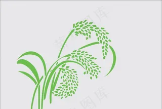 稻穗矢量图图片