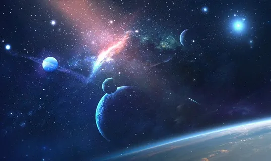 地球曙光背景图片