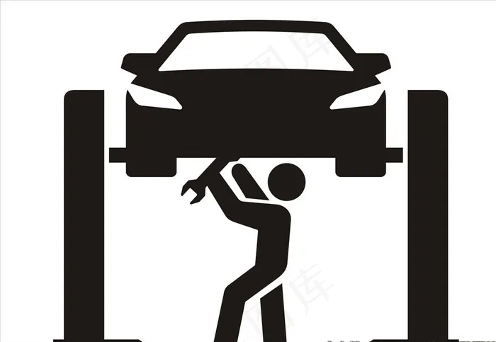 汽车维修形象墙图片cdr矢量模版下载