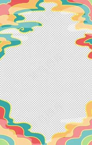 彩色祥云元素图片