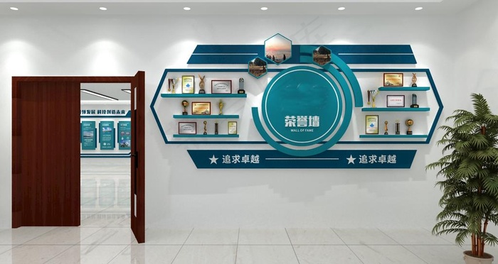 公司文化墙图片(1189X841)psd模版下载