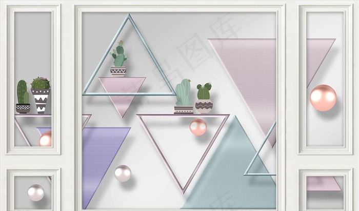 几何 背景墙图片