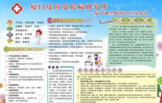 皮肤病预防看板图片