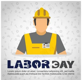 劳动节工人头盔背景图片