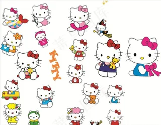 kitty猫  卡通猫图片