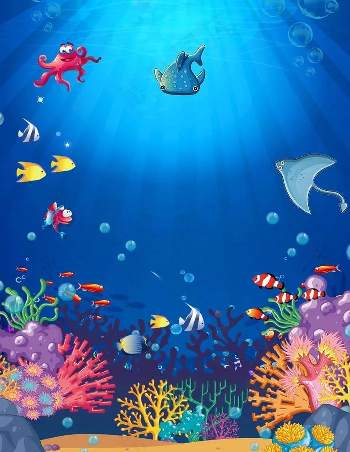 海底世界图片(3543X4724(DPI:150))psd模版下载